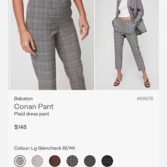 Babaton Conan plaid dress pant - Picture 3 of 4